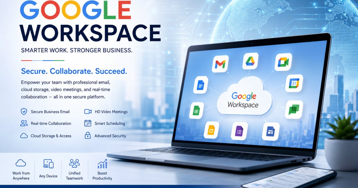 Google Workspace Solutions by Tekvista Infosolutions Pvt Ltd: Secure Business Email, Cloud Collaboration, and Smarter Digital Workflows
